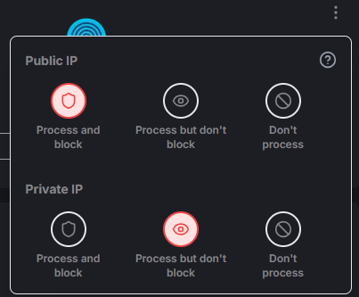 Global IP Processing options